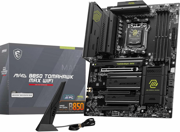 MSI MAG B850 TOMAHAWK MAX WIFI AMD AM5 DDR5 ATX Wi-Fi Motherboard