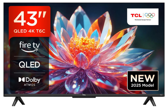 TCL 43T6C 43" 4K QLED Smart Dolby Vision Atmos Fire TV