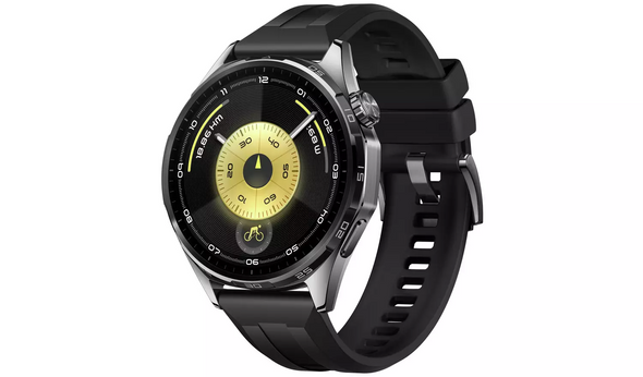 Huawei Watch GT 6 46mm Fluoroelastomer Strap Black Android iOS Smartwatch