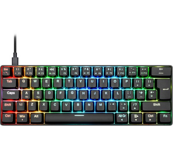NOS C-250 Mini RGB Mechanical Gaming Keyboard Black