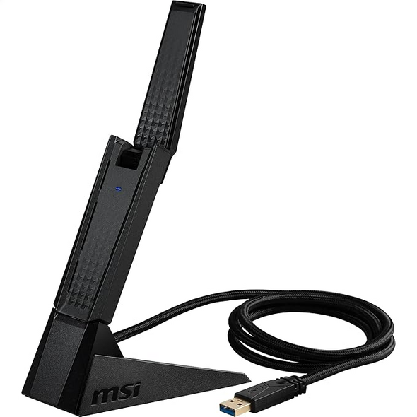 MSI AXE5400 WiFi Tri-Band Wireless USB Adapter