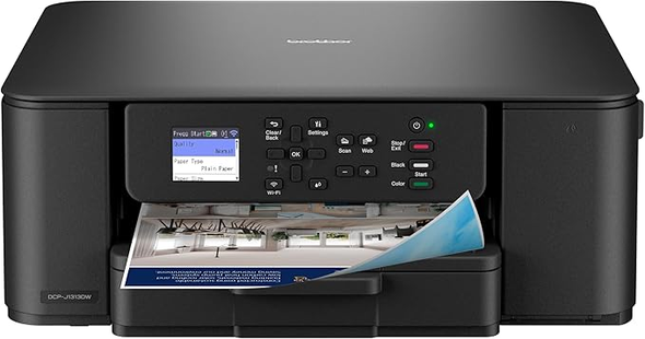 Brother DCP-J1313DW Wireless 3-in-1 Color Inkjet Printer A4