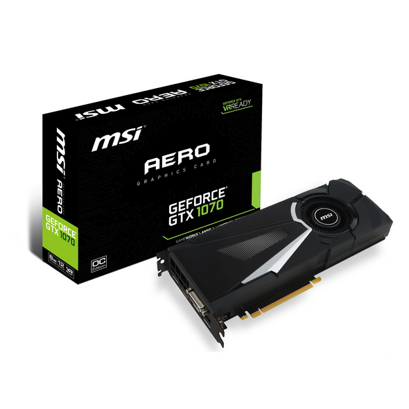 MSI GeForce GTX 1070 AERO OC 8GB GDDR5 Graphics Card