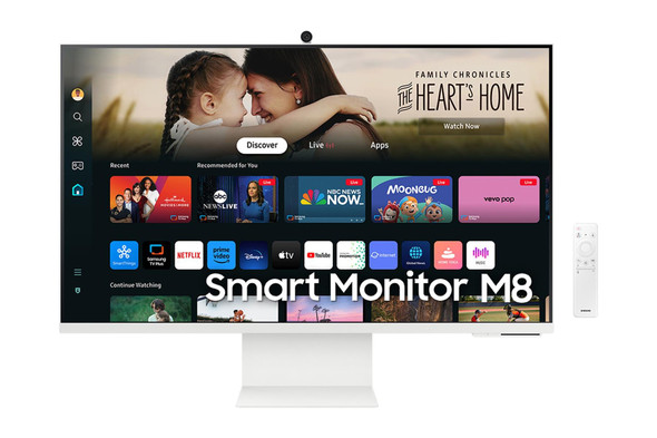 Samsung 32" M80D 4K UHD Smart Monitor White WiFi USB-C Webcam