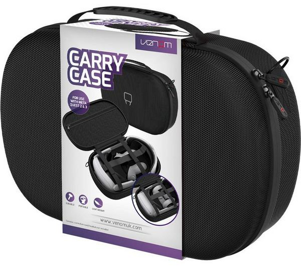 Venom VS4207 Meta Quest 2 3 & 3S VR Headset Carry Case