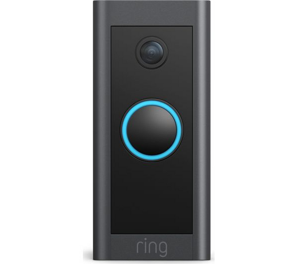 Ring Video Doorbell Wired 1080p HD Smart Home Security Black