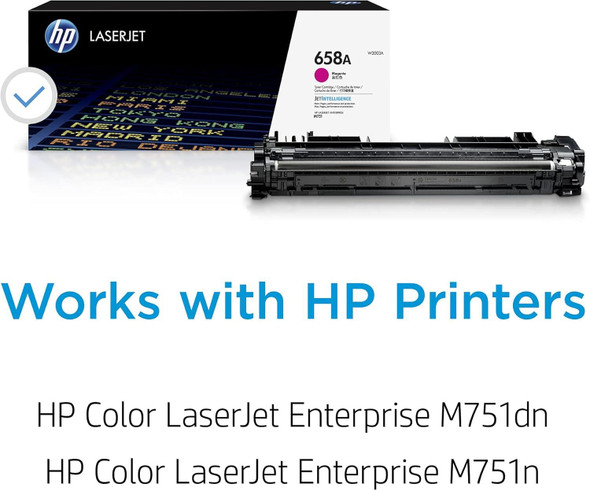 HP 658A Magenta Original LaserJet Toner Cartridge - W2003A