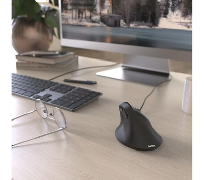Hama EMC-500 Ergonomic Vertical Mouse Wired Black – image 2
