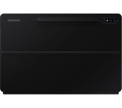 Samsung Tab S7+/ S8+ Keyboard Book Cover With Integrated Stand Black