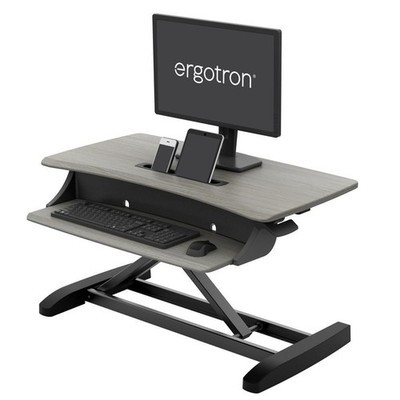 Ergotron WorkFit-Z Mini Standing Desk Converter Workstation Ergonomic Grey