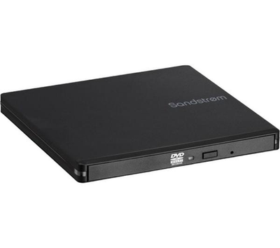 Sandstrom SEDVDBK26 Ultra Slim External CD DVD Writer