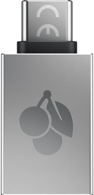 CHERRY USB-A to USB-C Adapter Silver