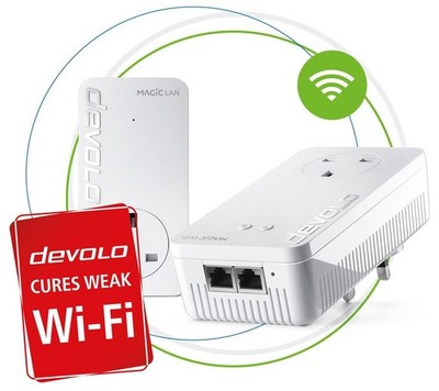 Devolo Magic 1 Whole Home WiFi Starter Kit AC1200 - Twin Pack