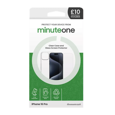 Minute One Case & Screen Protector for iPhone 16 Pro - Clear - S161CL002194