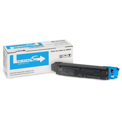 Kyocera TK-5140C Cyan Toner Cartridge, 5,000 Page Yield