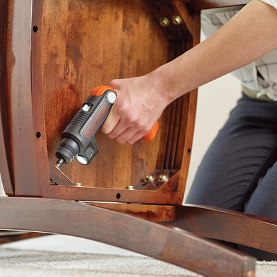 BLACK+DECKER 3.6V Cordless Pivot Screwdriver with LED Flashlight
