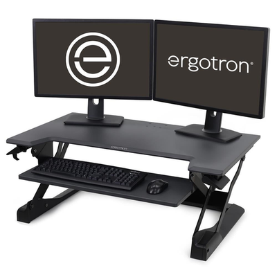 Ergotron WorkFit-TL Sit-Stand Desktop Workstation Standing Desk Converter Black