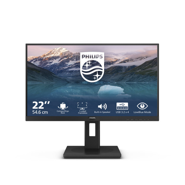 Philips 222S9JML/00 21.5" Full HD VA Monitor, 75Hz, Height Adjustable, Speakers – image 2