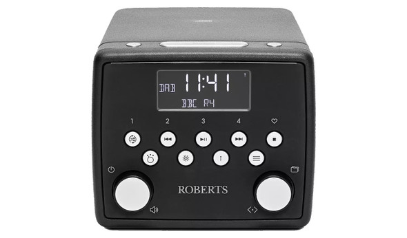 Roberts SOUND49-BLK DAB+/FM/CD Bluetooth Clock Radio USB Black