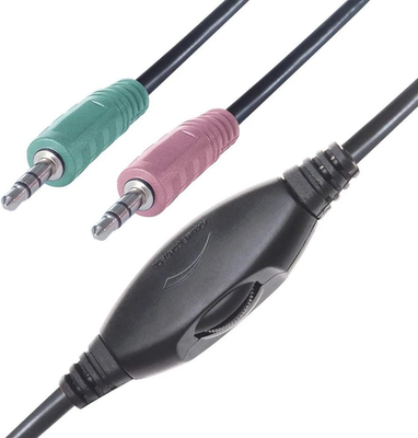 Computer Gear HP530 PC Headset with Mic & In-Line Volume Control