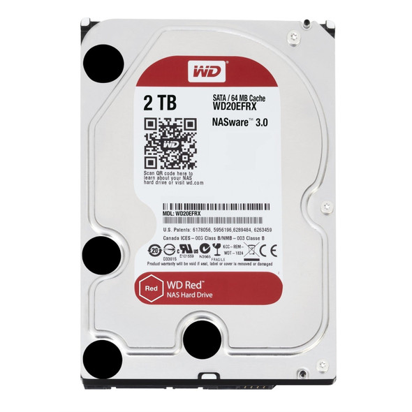 Western Digital WD20EFRX 2TB Red NAS Hard Drive 3.5" SATA III 64MB Cache