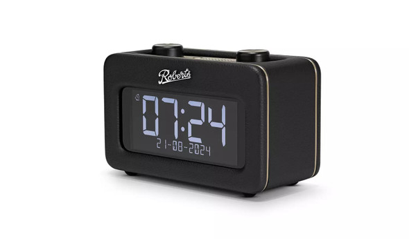 Roberts Revival Rest DAB+/FM Bluetooth Clock Radio USB Black 