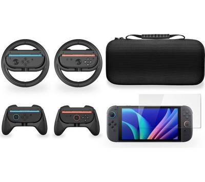 Goji Nintendo Switch 2 Ultimate Accessory Kit Black GNS2UKIT25