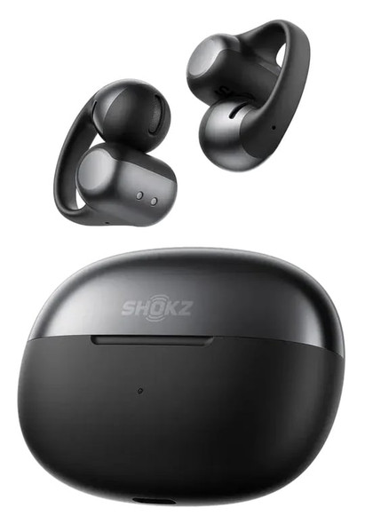 SHOKZ OpenDots ONE Open-Ear Wireless Earbuds - Black, Bluetooth, IP54 Waterproof – image 2