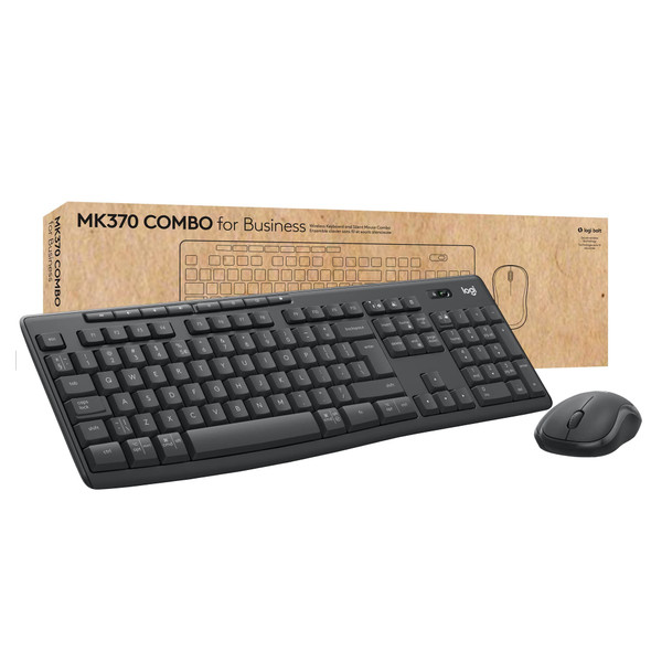 Logitech MK370 Wireless Keyboard & Mouse Set UK Layout Graphite