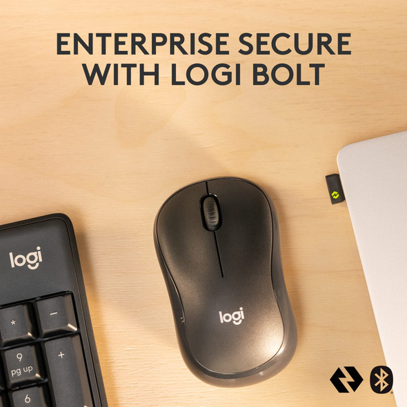 Logitech MK370 Wireless Keyboard & Mouse Set UK Layout Graphite – image 2
