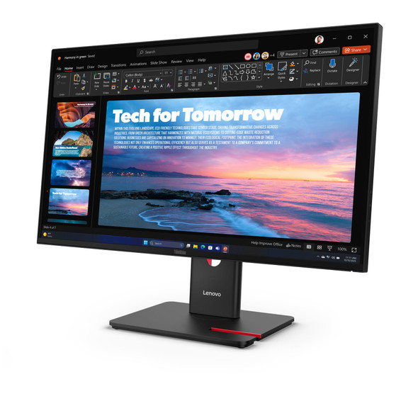 Lenovo ThinkVision T27QD-40 27" QHD IPS Monitor 120Hz USB-C Docking for PC Lapto