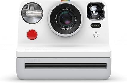 Polaroid Now Instant Camera White Analog i-Type 600 Film Autofocus Self-Timer
