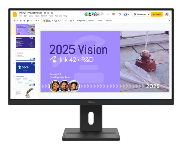 Lenovo ThinkVision E27Q-40 27" QHD IPS 100Hz Monitor for PC Laptop WQHD Black