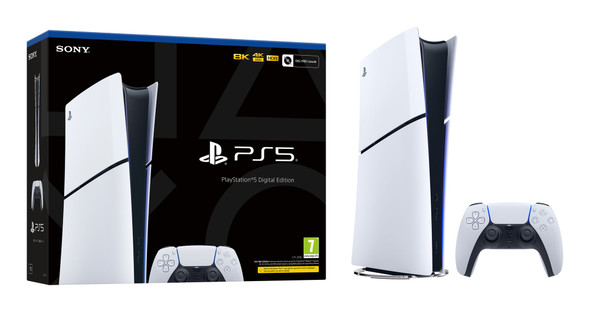 Sony PlayStation 5 Slim Digital Edition Gaming Console 825GB 4K HDR 120fps