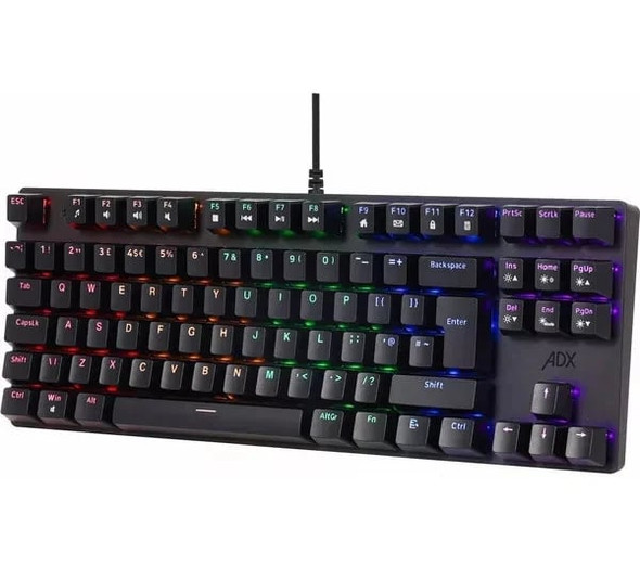 ADX Firefight MK17 Mechanical Gaming Keyboard RGB Backlit TKL USB for PC Laptop