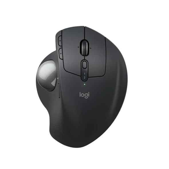 Logitech MX Ergo S Wireless Trackball Mouse Ergonomic Bluetooth USB-C Black