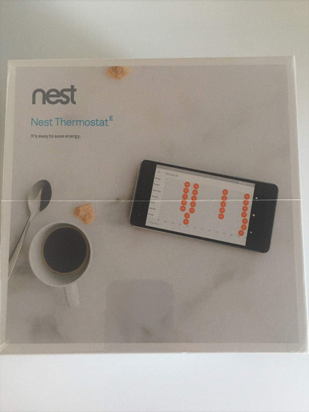 Google Nest Thermostat E Smart Heating Control Wi-Fi White with Heat Link E