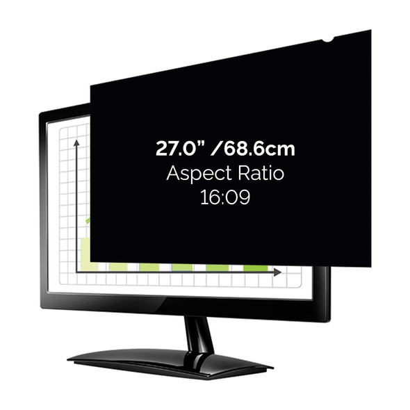 Fellowes PrivaScreen 27 inch 16:9 Blackout Privacy Filter Monitor Screen Protect – image 2