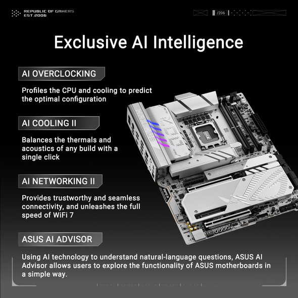 ASUS ROG Maximus Z890 Apex LGA 1851 ATX Gaming Motherboard DDR5 WiFi 7 PCIe 5