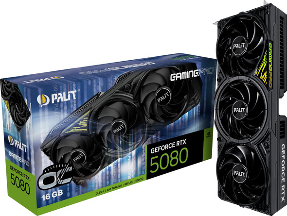 Palit NVIDIA GeForce RTX 5080 GamingPro OC 16GB GDDR7 GPU Graphics Card