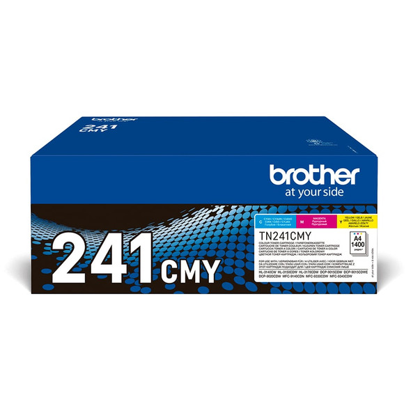 Brother Genuine Laser Toner Cartridges Multipack Cyan Magenta Yellow 3-Pack CMY