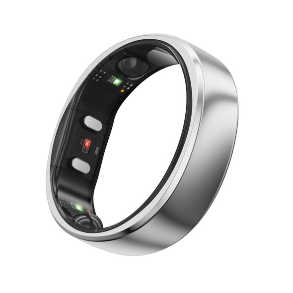 RingConn Gen 2 Smart Ring Size 8 Silver Health Sleep Tracker Heart Rate SpO2