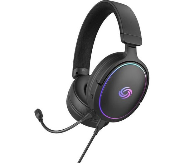 NOS H-550 RGB Gaming Headset Black Wired Over Ear PC PS4 PS5 Xbox 