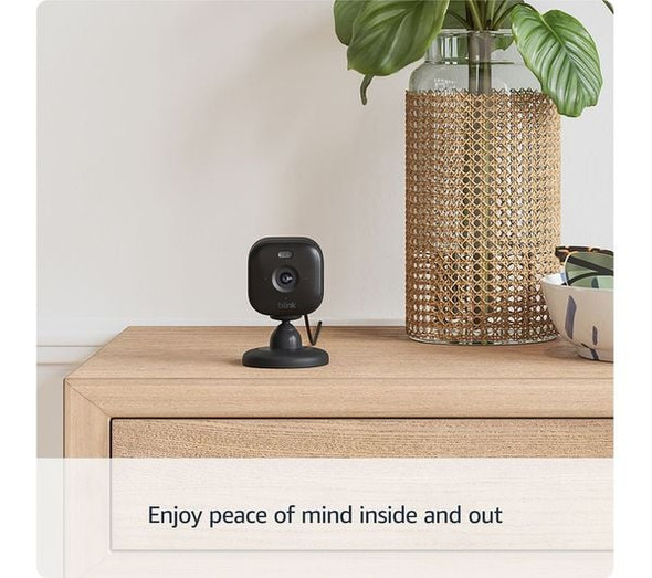 Blink Mini 2 Full HD 1080p WiFi Security Camera With Weather Resistant Adapter 
