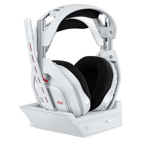 Logitech Astro A50 Gen 5 Wireless Gaming Headset Base Station PS5 Xbox PC White
