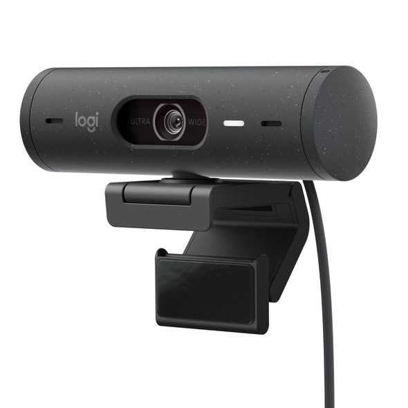 Logitech Brio 500 Full HD 1080p Webcam HDR Auto Light Dual Mic USB-C Graphite