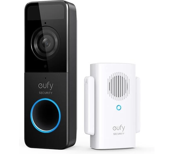 Eufy Security Video Doorbell Slim 1080p Battery Smart Wireless Chime 