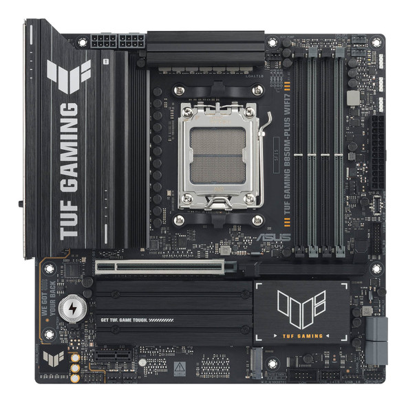 ASUS TUF GAMING B850M-PLUS WIFI7 AMD AM5 Micro ATX DDR5 PCIe 5.0 Motherboard