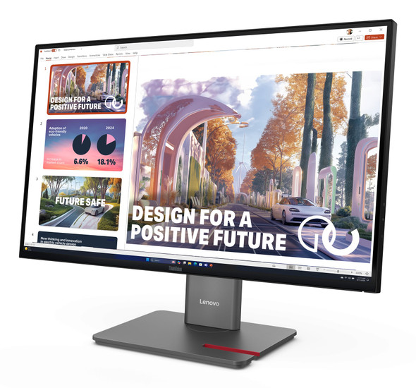 Lenovo ThinkVision P27QD-40 27" QHD IPS Monitor 120Hz USB-C Dock RJ45 Ergonomic – image 2