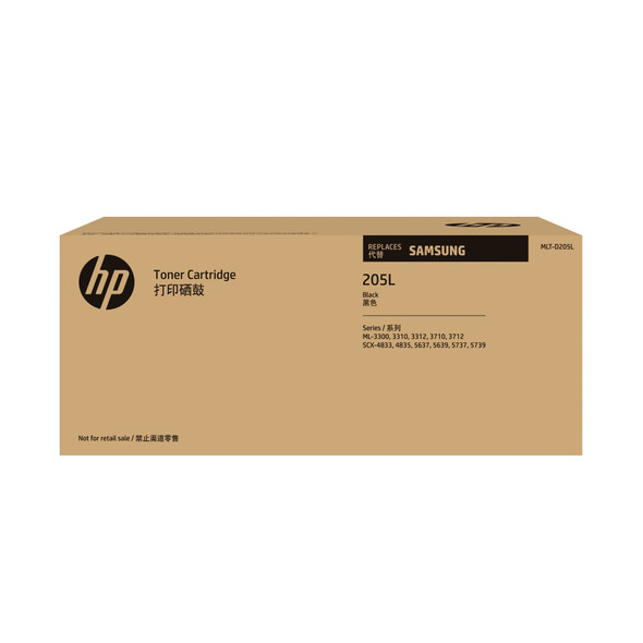 HP Samsung MLT-D205L High Yield Black Laser Toner Cartridge 5000 Pages ML-3310